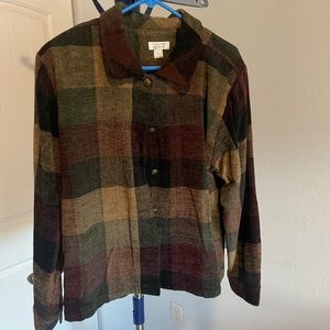 XL Women’s Plaid Fall Jacket. Great condition.